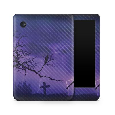 Carbon Fiber E-Reader Skin Compatible with Kobo Clara Colour (2024) - Mystic Reaper - Premium 3M Vinyl Protective Wrap Decal Cover - Easy to Apply | Crafted in The USA by MightySkins
