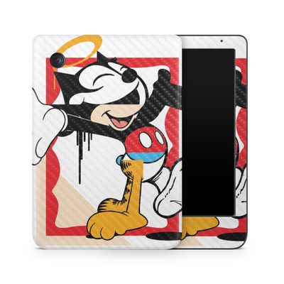 Carbon Fiber E-Reader Skin Compatible with Kobo Clara Colour (2024) - Character Swap - Premium 3M Vinyl Protective Wrap Decal Cover - Easy to Apply | Crafted in The USA by MightySkins