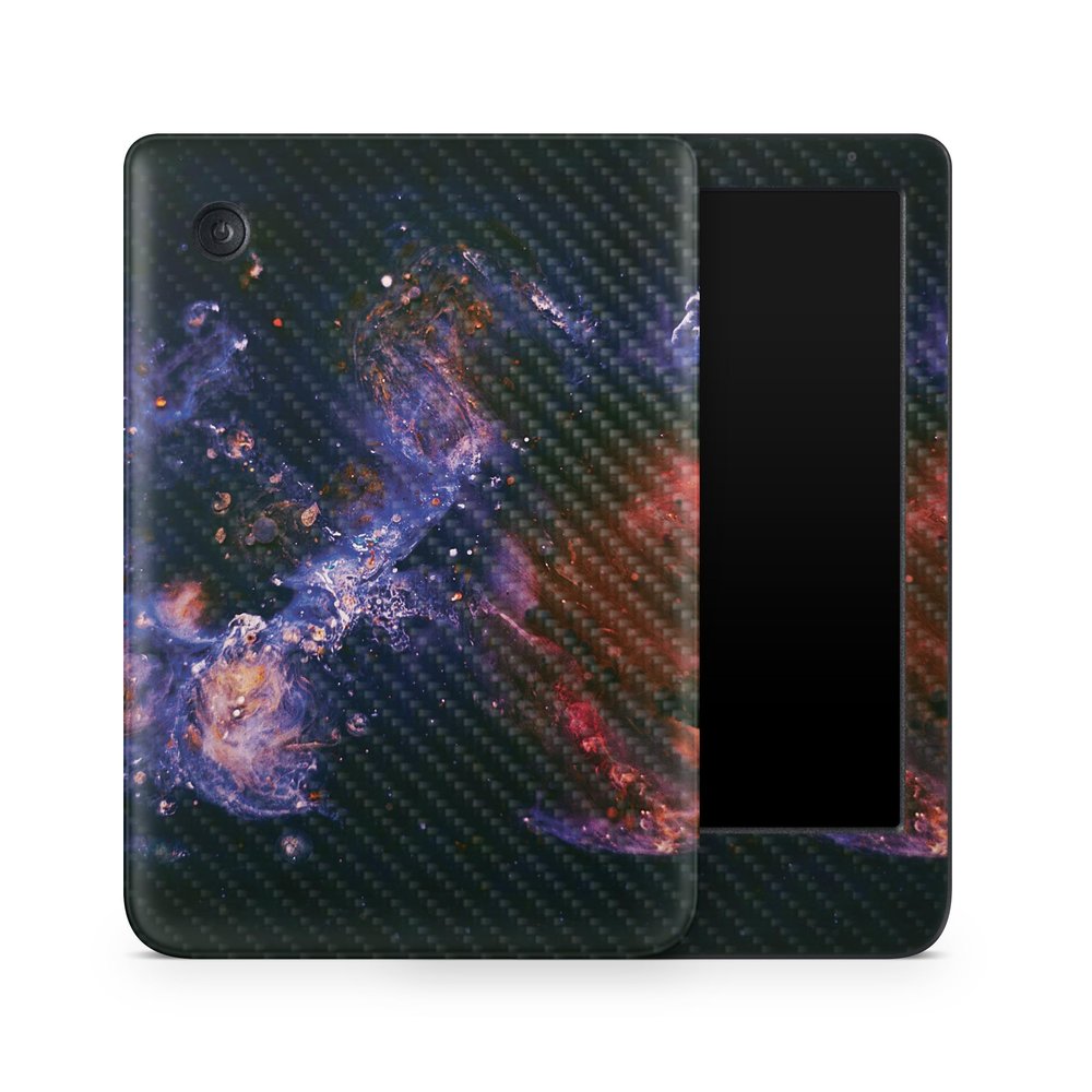 Carbon Fiber E-Reader Skin Compatible with Kobo Clara Colour (2024) - Andromeda - Premium 3M Vinyl Protective Wrap Decal Cover - Easy to Apply | Crafted in The USA by MightySkins