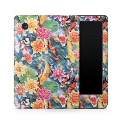 Carbon Fiber E-Reader Skin Compatible with Kobo Clara Colour (2024) - Koi Pond - Premium 3M Vinyl Protective Wrap Decal Cover - Easy to Apply | Crafted in The USA by MightySkins