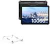 BoxWave Stand and Mount Compatible with Oukitel RT5 - Pocket Aluminum Stand 3-in-1, Portable Multi Angle Viewing Riser - Metallic Silver view 1