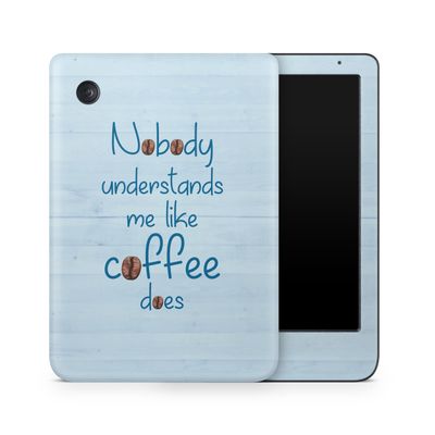 E-Reader Skin Compatible with Kobo Clara Colour (2024) - Coffee Understands Me - Premium 3M Vinyl Protective Wrap Decal Cover - Easy to Apply | Crafted in The USA by MightySkins