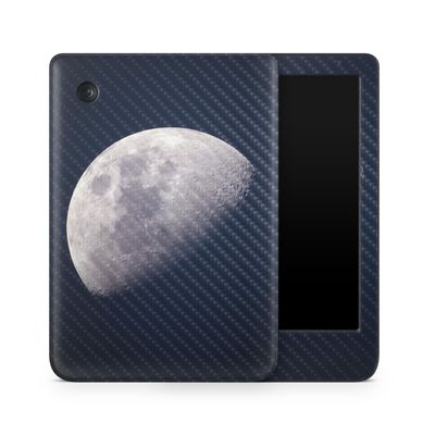 Carbon Fiber E-Reader Skin Compatible with Kobo Clara Colour (2024) - Moon - Premium 3M Vinyl Protective Wrap Decal Cover - Easy to Apply | Crafted in The USA by MightySkins