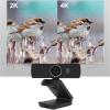 KIMISS 4K USB Webcam 8MP 30 e Auto Focus UHD Web Camera with Noise Reduction Phone for Video Conferencing, Studying, and Live Streaming view 3
