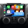 13.1 inch Car Stereo for Jeep Wrangler JK Compass Patriot/Chrysler/Dodge RAM Charger, Android 13 Touch Screen Radio with Bluetooth GPS Wireless CarPlay Andriod Auto AM/FM DSP [2GB+32GB] view 1