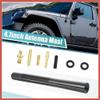 ACROPIX 1 Set 12cm 4.7 Inch Universal Car AM FM Radio Signal Antenna Mast for for Jeep for Dodge for Ram for Ford for Toyota Carbon Fiber Pattern Black Car Parts view 2