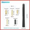 ACROPIX 1 Set 12cm 4.7 Inch Universal Car AM FM Radio Signal Antenna Mast for for Jeep for Dodge for Ram for Ford for Toyota Carbon Fiber Pattern Black Car Parts view 4
