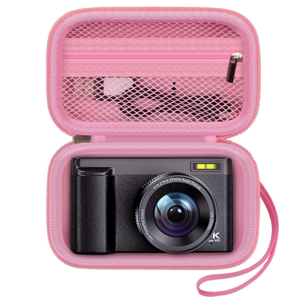 Grapsa Digital Camera Case Compatible with TEBNGIHNM for Duluvulu for Oiadek for zheozeig for Zostuic for Toiauaha 4K Vlogging Camera. Storage Holder Bag for Canon PowerShot (Box Only) - Pink
