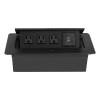 Desktop Pop Up Socket with 3 Outlets & 2 USB Ports (Connection Box Desktop Pop Up Outlet) view 3