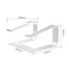 MAKEJ Laptop Stand, Aluminum Alloy Desktop Stand Detachable Heat Dissipation Adjustable Computer Stand(White-Fruit peach5) view 2