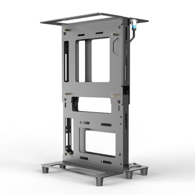 Egowz PC Creative Assembly Frame Test BenchDIY Computer Case PC Frame Desktop Chassis Rack Stand Open Air Testbench Fits ATX ITX M-ATX Motherboard (ITX)