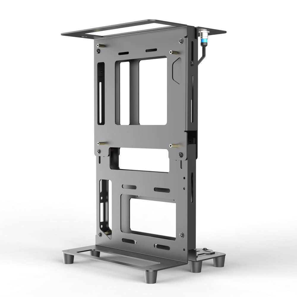 Egowz PC Creative Assembly Frame Test BenchDIY Computer Case PC Frame Desktop Chassis Rack Stand Open Air Testbench Fits ATX ITX M-ATX Motherboard (ITX)