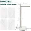 BathAce Hand Towel Holder, L-Shape Hand Towel Stand with Marble Base, Stainless Steel Swivel Hand Towel Rack Bar Standing for Bathroom Kitchen Countertop, 1 Arm (Brushed Nickel) view 2