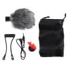 Phefop Noise Reduction Directional Microphone Condenser Mic for SLR Camera, Portable Video, Mic for SLR Camera, Clear Sound Pickup, with Smartphone view 1