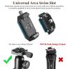 ULANZI Tabletop Tripod for Camera Mini Vlogging Tripod TT38 + ULANZI F38 Camera Quick Release Plate view 4