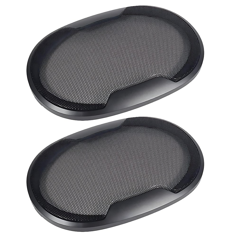1Pair 6x9inch Speaker Grill Mesh, Auto Woofer Circle Grille Guard Protector Cover Audio Subwoofer Speaker Grille