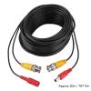 Extension Cable, BNC Integrated Video Power Black Cable Camera Wire Connectors, Tool for Security Systems (20m) view 3