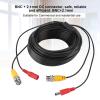 Extension Cable, BNC Integrated Video Power Black Cable Camera Wire Connectors, Tool for Security Systems (20m) view 4