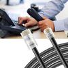 10FT-4Pack RJ45 8P4C to RJ11 6P4C for telephone signal(TEL port) for Landline Telephone Service Fax or Answering, Analog Phone, XXX: NOT for NETWORK signal for Ethernet Device CAT(LAN port), PC view 4
