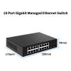 BAISULI Business Ethernet switches 16 Port Gigabit Managed Switch 1000Mbps Ethernet Network Switcher with 1G SFP Port Web Management/802.1Q/VLAN/QOS view 2