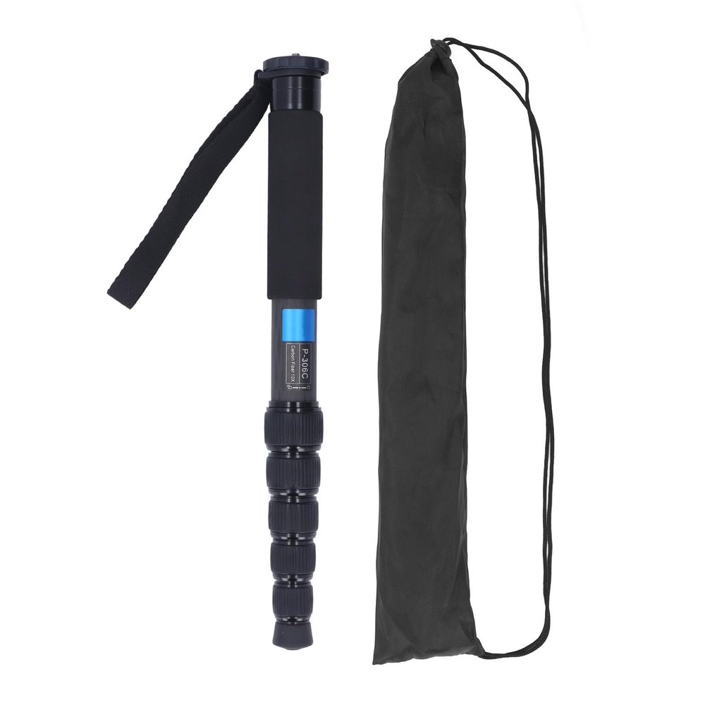 Monopod Camera Stand, Aluminum Photography Monopod with 6 Section Height Telescopic SLR Camera Monopod for Mountaineering Photography