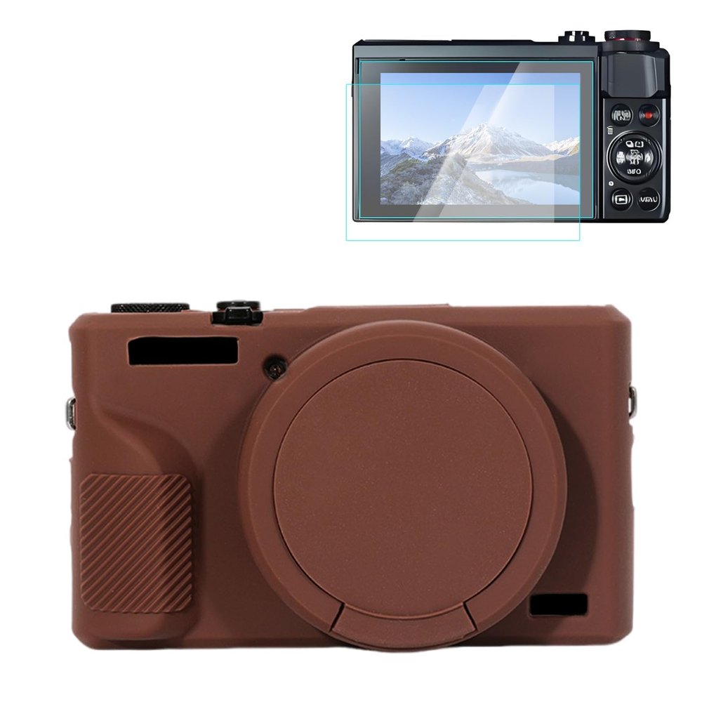 Rieibi Silicone Case for G7X Mark III Case, G7X Mark III Accessories with 2 pcs sreen Protectors,Detachable Lens Cover for G7X Mark III Cover