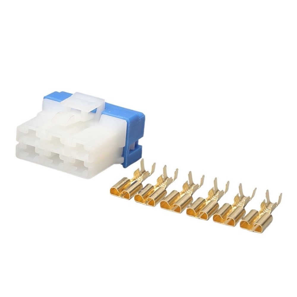 1/5/10Set 6Pin AMP Car Electrical Wire Connector Blower Speed Control Resistor P1ug PH772-06015 PH776-06015(F,1 Set)