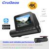 CruGEos Dash Cam Front and Rear, 4K+1080P dashcam Front and Rear Camera, Dash Camera for Cars, with Night Vision, Free 64GB Card, G-Sensor, Built-in Wi-Fi GPS,Loop Recording,24H Parking Monitor view 3