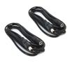 2pcs 16.4ft Black 5.5mm x 2.5mm DC Plug Extension Cable DC Extension Cable Cord 12V 5.5mm x 2.5mm Barrel Male Plug Connector view 1
