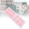 132 Keys French Mechanical Keyboard Keycaps, with Light Transmitting Keycaps for Backlit Keyboards, ABS Material, Suitable for 61 64 68 84 87 96 98 100 104 108 Keyboards (Roseate) view 2