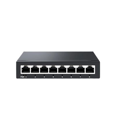 BAISULI Business Ethernet switches 8 Port Gigabit Ethernet Switch Managed 1000Mbps Network Switcher with Web Management/802.3Q/VLAN/QOS/SNMP DC 5V 1A