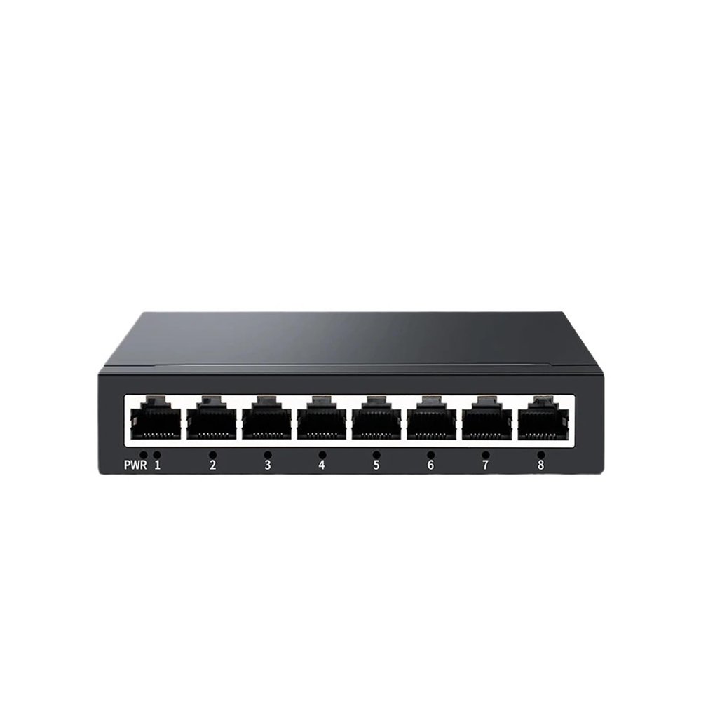 BAISULI Business Ethernet switches 8 Port Gigabit Ethernet Switch Managed 1000Mbps Network Switcher with Web Management/802.3Q/VLAN/QOS/SNMP DC 5V 1A