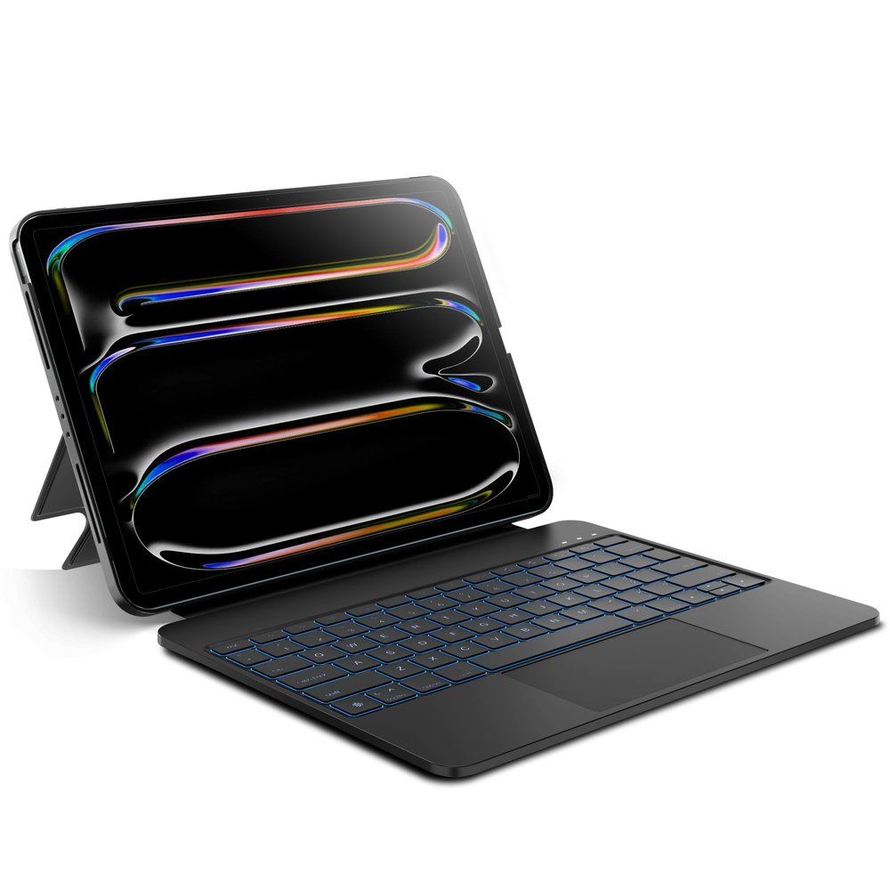 edaiser Detachable Keyboard Case for Apple 2025 iPad Air 13-inch (M3-M2) and iPad Pro 12.9-inch (6th-3rd Gen): Wireless Backlit Keyboard with Trackpad, Magnetic Protective Cover