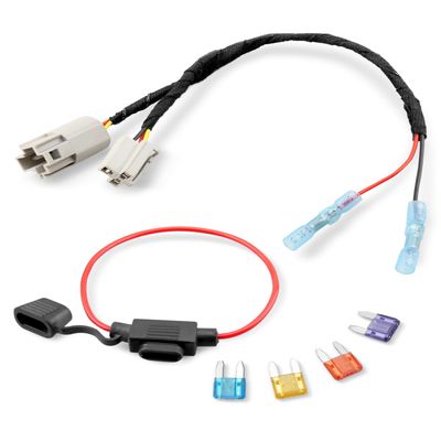 12 Volt Power Adapter Wiring Harness Switch Connector Plug with Fuse Fit for Chrysler Dodge Ram 2001-2022 Power Outlet to Add Backup Camera CB Radio Radar Detectors Portable GPS