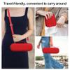 BOVKE Carrying Case for Beats Pill - Portable Bluetooth Speaker, New Beats Pill Wireless Speaker Travel Holder Bag with Extra Mesh Pocket for Charging Cables, Accessories, Red+Red view 2