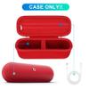 BOVKE Carrying Case for Beats Pill - Portable Bluetooth Speaker, New Beats Pill Wireless Speaker Travel Holder Bag with Extra Mesh Pocket for Charging Cables, Accessories, Red+Red view 3