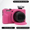Rieibi Silicone Case for Canon G7X Mark III Case, G7X Mark III Accessories with 2 pcs sreen Protectors,Detachable Lens Cover for Canon G7X Mark III Cover view 3