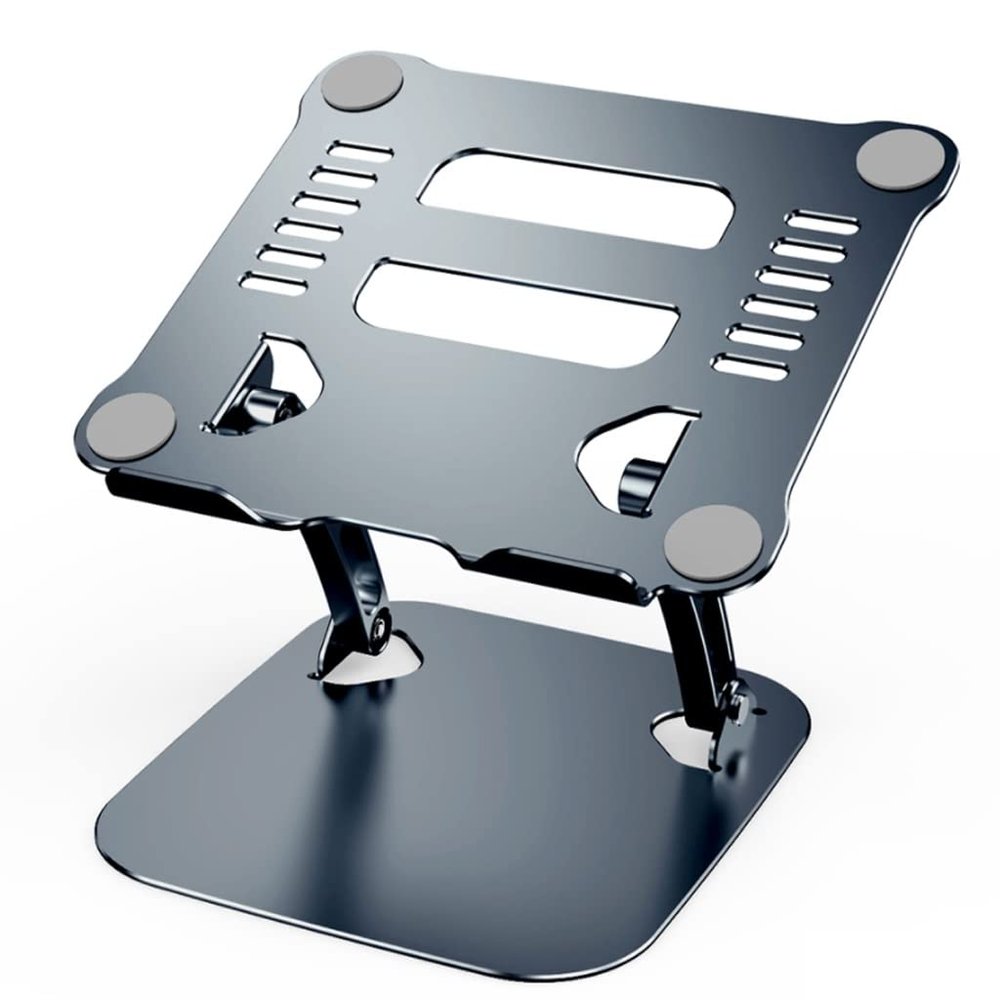 MAKEJ Laptop Stand Adjustable Base for Desk Bed Aluminium Notebook Desktop Stand for Folding Non-Slip Cooling Bracket(D)