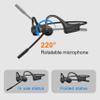 QAZITV Bone Conduction Headphones Bluetooth with mic Open Ear Wireless Headphones Noise canceling Computer headsets with mic for Clear Hand Free Calls multipoint Connection Fast Charging view 2