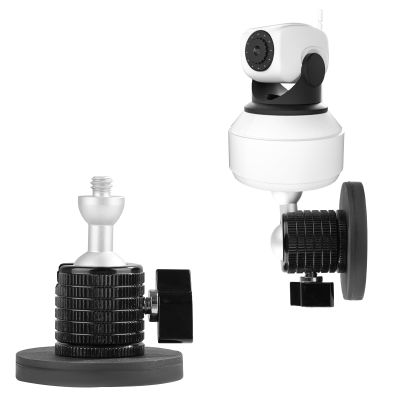 Magnetic Camera Mount, Magnetic Security Camera Mount for Cameras with 1/4 Inch Thread 360 Adjustable Magnetic Camera Mounting Base for WYZE Cam 3, Blink XT2/3