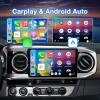 Android 13 Car Stereo Head Unit Compatible with Toyota Tacoma 2016-2023, Touch Screen Car Radio with Wireless CarPlay&Android Auto, GPS/FM/WiFi/Bluetooth, 1080P Reverse Camera, SWC (Silver, 10 Inch) view 2