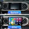 Android 13 Car Stereo Head Unit Compatible with Toyota Tacoma 2016-2023, Touch Screen Car Radio with Wireless CarPlay&Android Auto, GPS/FM/WiFi/Bluetooth, 1080P Reverse Camera, SWC (Silver, 10 Inch) view 3
