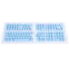 132 Keys French Mechanical Keyboard Keycaps, with Light Transmitting Keycaps for Backlit Keyboards, ABS Material, Suitable for 61 64 68 84 87 96 98 100 104 108 Keyboards (Blue) view 1