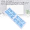 132 Keys French Mechanical Keyboard Keycaps, with Light Transmitting Keycaps for Backlit Keyboards, ABS Material, Suitable for 61 64 68 84 87 96 98 100 104 108 Keyboards (Blue) view 2
