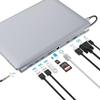 Docking Station,10 in 1 Docking Station Dual Monitor with 4k HDMI, Vga, 3xusb 3.0, Pd 100w, Ethernet, SD/TF Slots, Audio/Mic, USB Adapter for Laptop view 2
