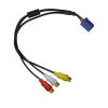 HXBER Car RCA Adapter, Car RCA Adapter VTR Cable 6 Pin Blue A/V Port Replacement for view 1