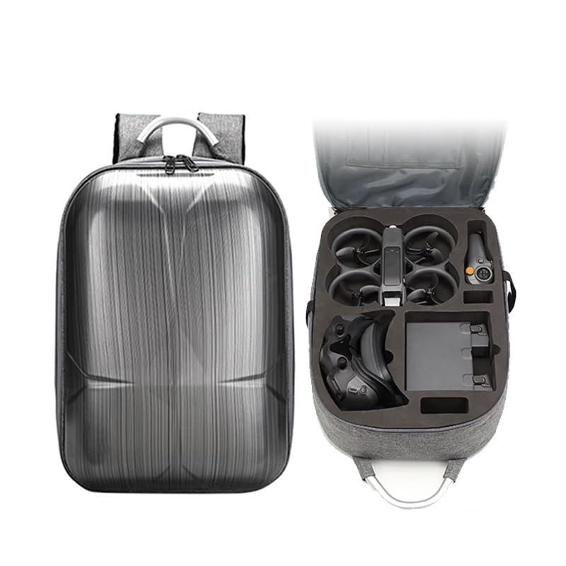 WLLBMDJ Hardshell Backpack for DJI Avata 2 Waterproof Portable Box Outdoor Travel Handbag for DJI Avata 2 Goggles 3 Accessories(B)