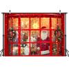 10X10ft Christmas Store Santa Claus Photo Backdrop Photography Background, Xmas Winter Gifts Backdrops Photo Booth Prop Decorations Wall Decor Banner Tablecloth view 4