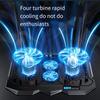Laptop Cooling pad for Dell Latitude 15 3000 Gaming laptops, Laptop Cooler with 4 Fans, LCD Display Screen, 4 Height, 2 USB-A Port Laptop Stand view 3