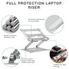 MAKEJ Aluminum Alloy Adjustable Laptop Stand Folding Portable for Notebook Computer Bracket Lifting Holder(Gray) view 3